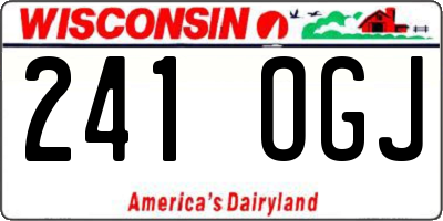 WI license plate 241OGJ