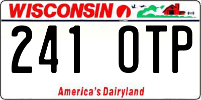 WI license plate 241OTP