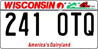 WI license plate 241OTQ