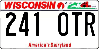 WI license plate 241OTR