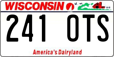 WI license plate 241OTS
