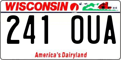 WI license plate 241OUA