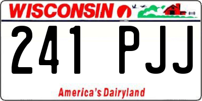 WI license plate 241PJJ
