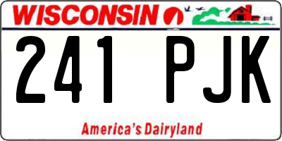 WI license plate 241PJK