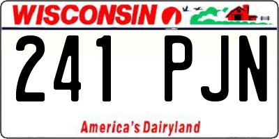 WI license plate 241PJN