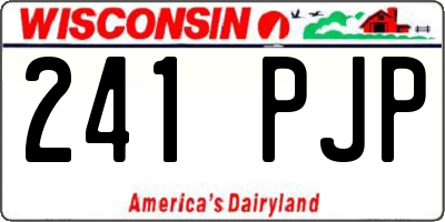 WI license plate 241PJP