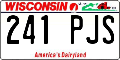 WI license plate 241PJS