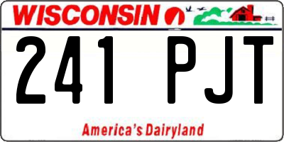 WI license plate 241PJT