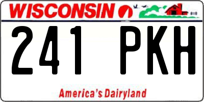 WI license plate 241PKH