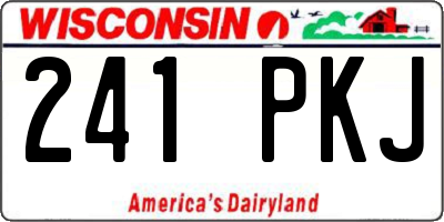 WI license plate 241PKJ