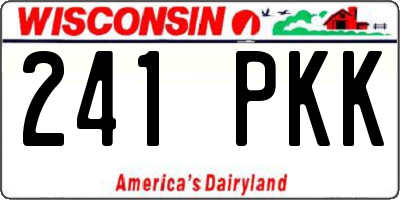 WI license plate 241PKK