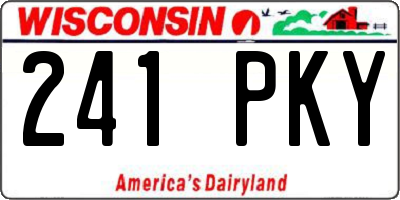 WI license plate 241PKY