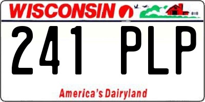 WI license plate 241PLP