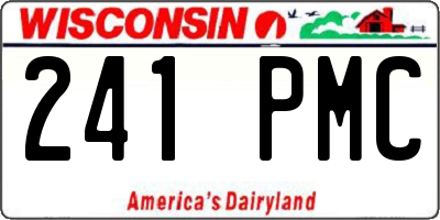 WI license plate 241PMC