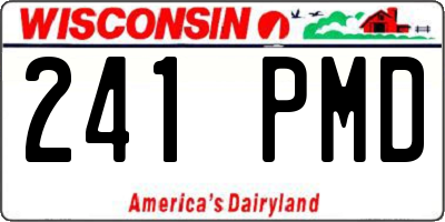 WI license plate 241PMD