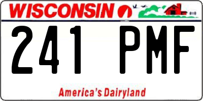 WI license plate 241PMF