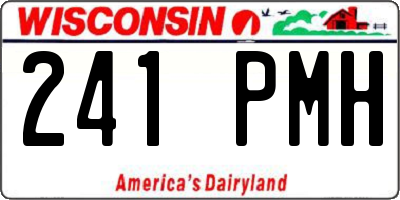 WI license plate 241PMH