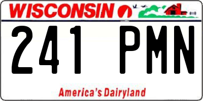 WI license plate 241PMN