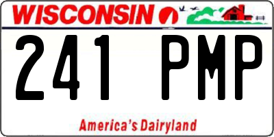 WI license plate 241PMP