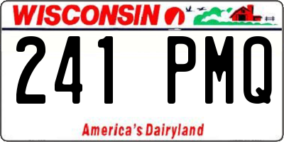 WI license plate 241PMQ