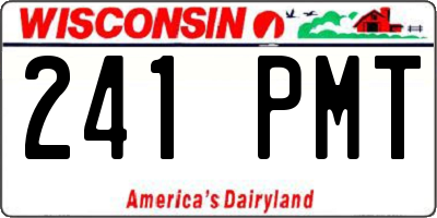 WI license plate 241PMT
