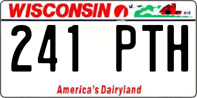 WI license plate 241PTH
