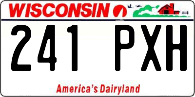 WI license plate 241PXH