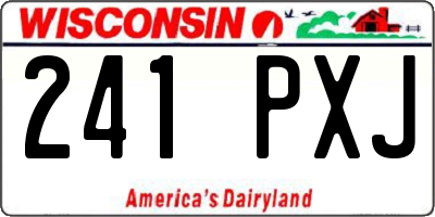 WI license plate 241PXJ