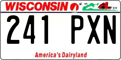WI license plate 241PXN