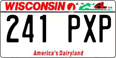 WI license plate 241PXP