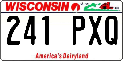 WI license plate 241PXQ