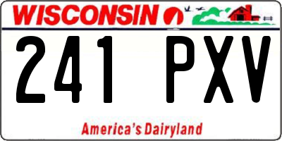 WI license plate 241PXV