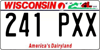 WI license plate 241PXX