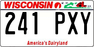 WI license plate 241PXY