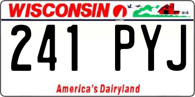 WI license plate 241PYJ