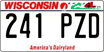 WI license plate 241PZD