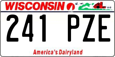 WI license plate 241PZE