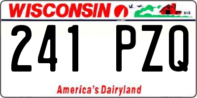 WI license plate 241PZQ