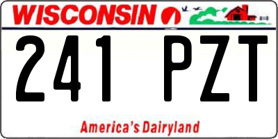 WI license plate 241PZT