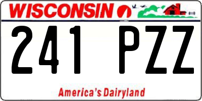 WI license plate 241PZZ