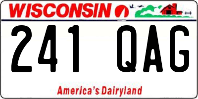 WI license plate 241QAG