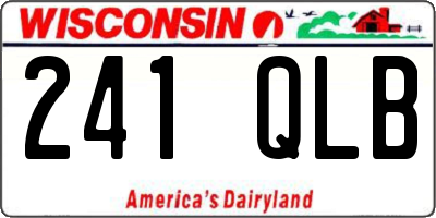 WI license plate 241QLB