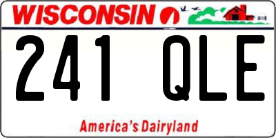 WI license plate 241QLE