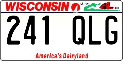 WI license plate 241QLG