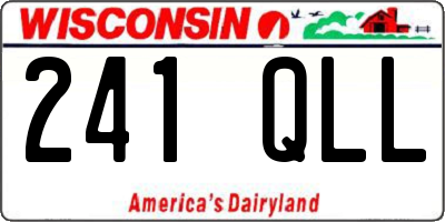 WI license plate 241QLL
