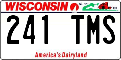 WI license plate 241TMS