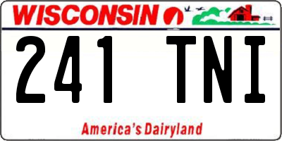 WI license plate 241TNI