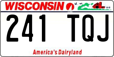 WI license plate 241TQJ