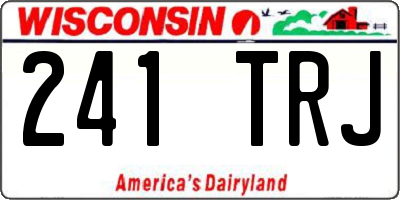 WI license plate 241TRJ