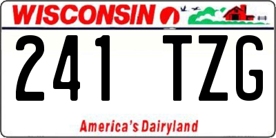 WI license plate 241TZG